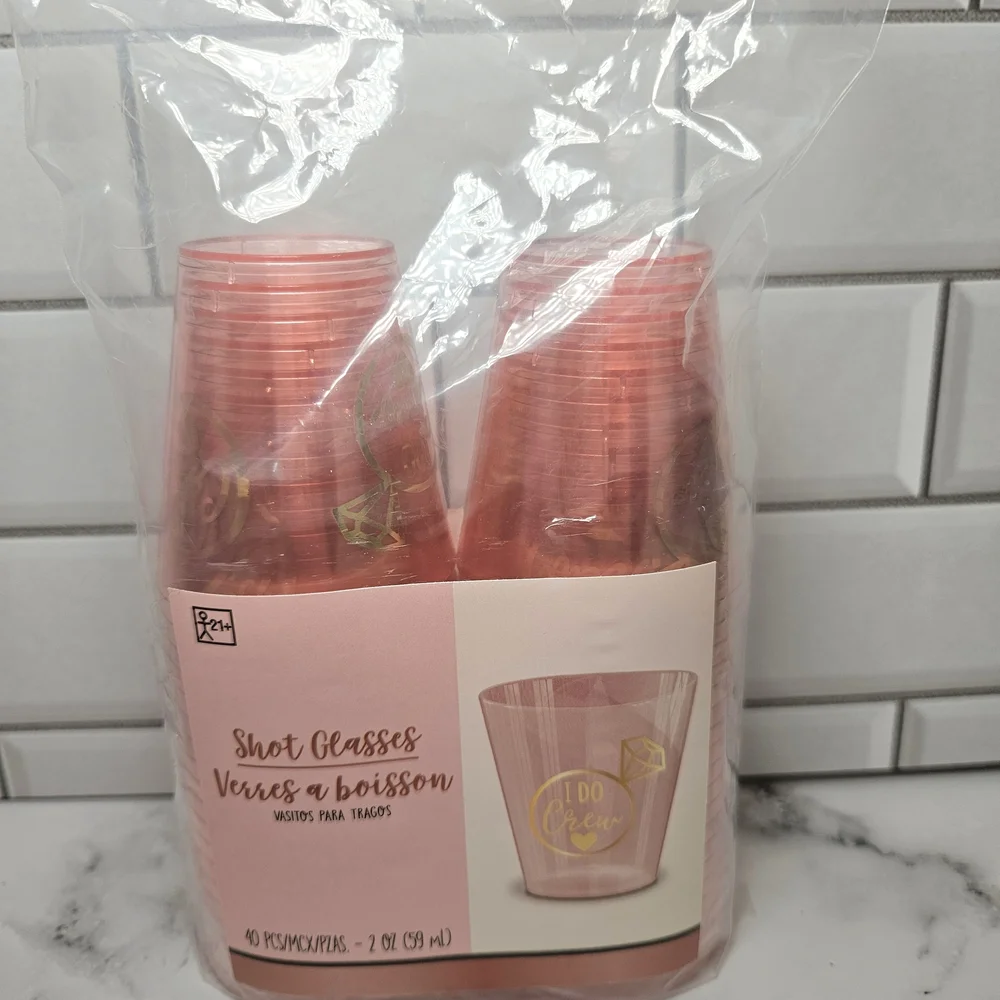 Pink Bridal Party Supplies Set